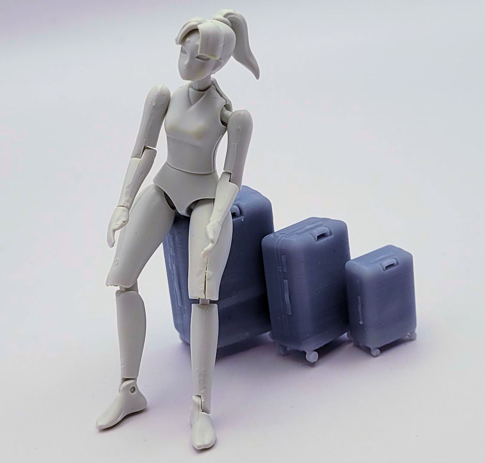 1:24 Wheeled Luggage Set