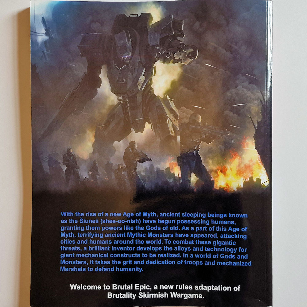 Brutal Epic Rulebook - 6mm or 28mm Monster Fighting Rules