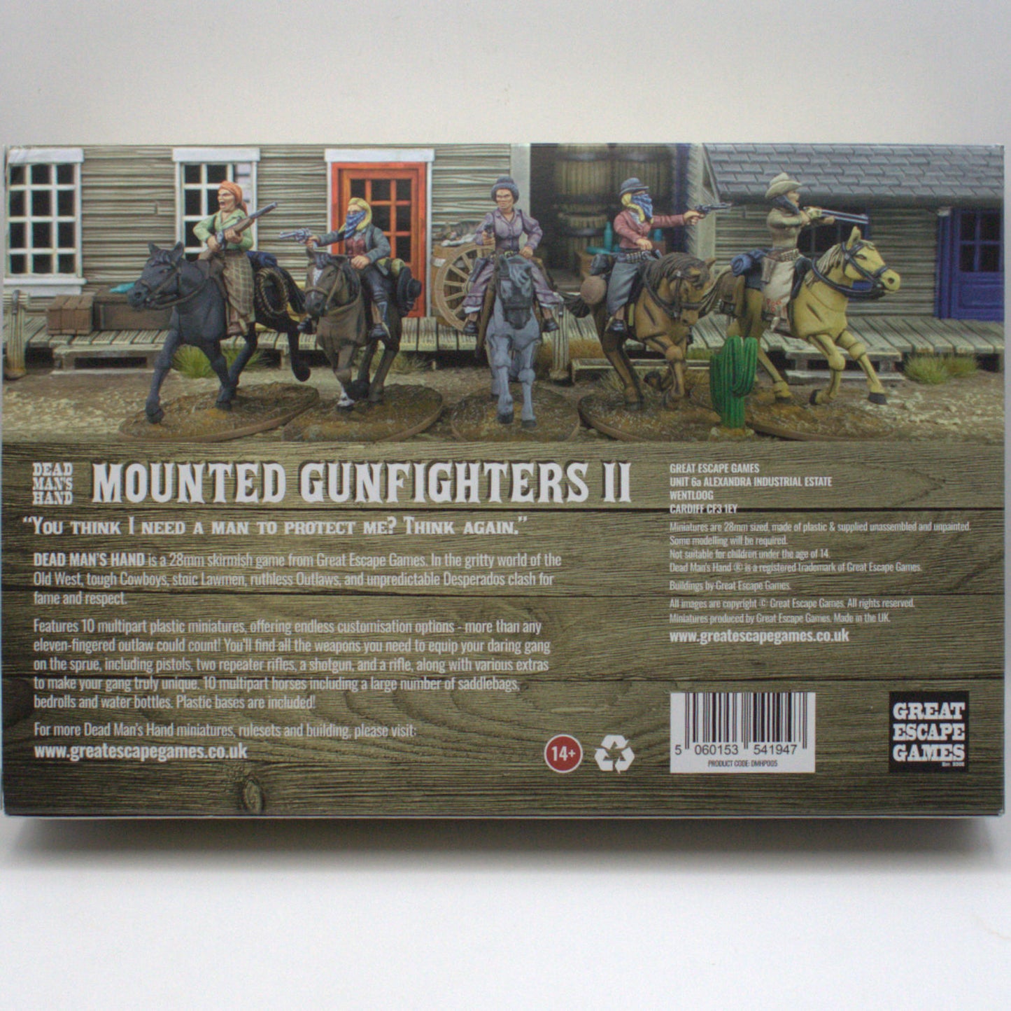 Dead Man's Hand Mounted Gunfighters 2 figures 1:56 (28mm)