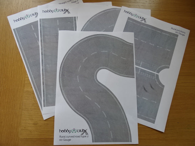 Self adhesive realistic roadway kit N, 00 and TT gauge