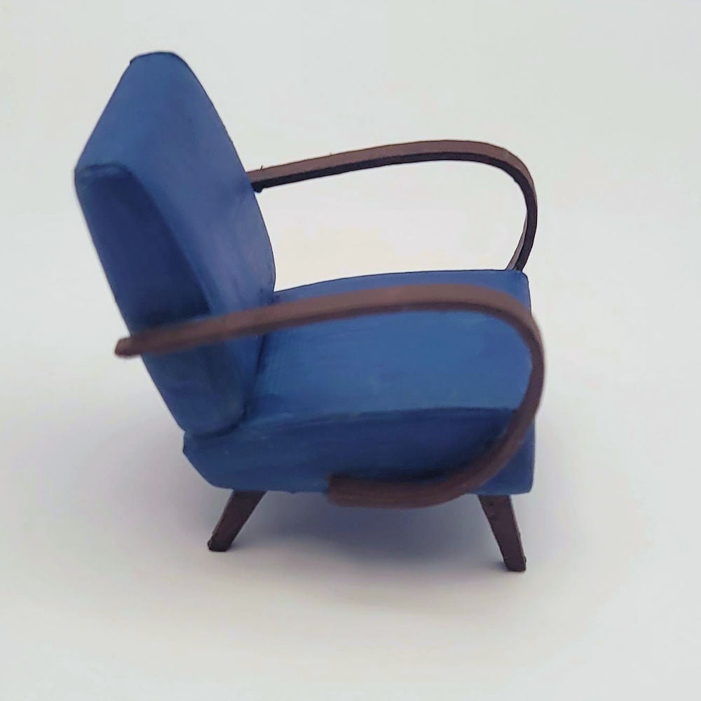 1:24 Mid-century Modern Bentwood Armchair