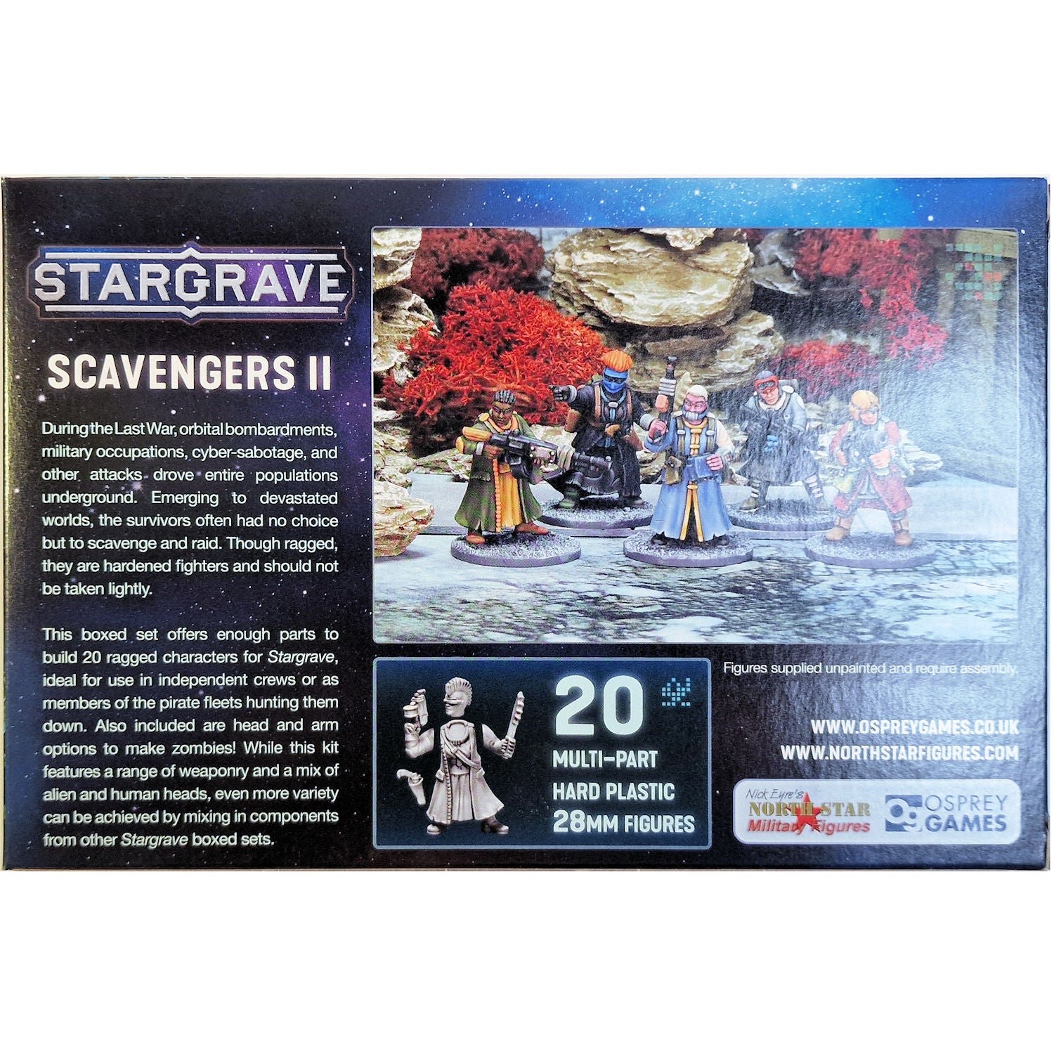 North Star Stargrave Scavengers 2 figures 1:56 (28mm)