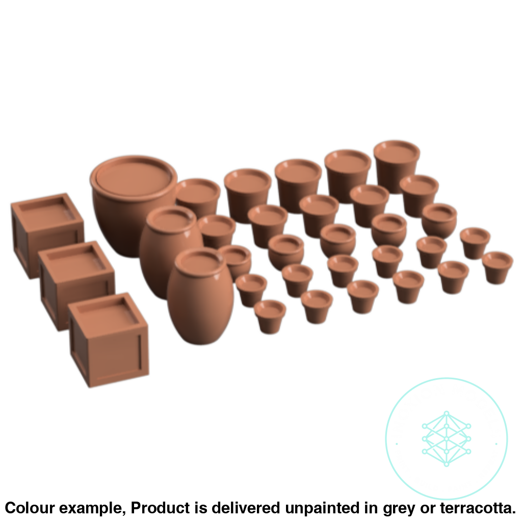 DO001A – Filled Plant Pots O Scale