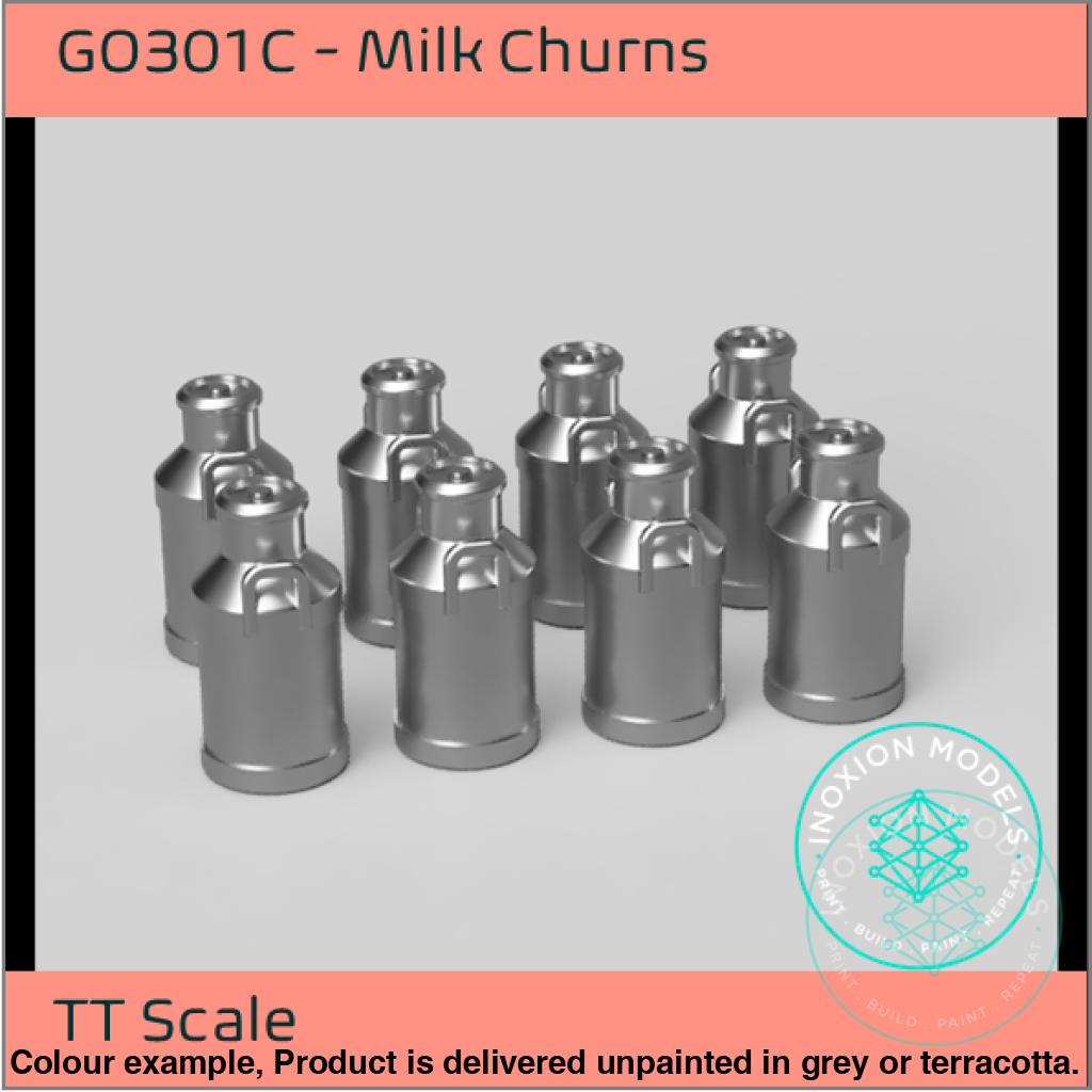 GO301C – Medium Milk Churns TT120/3mm Scale