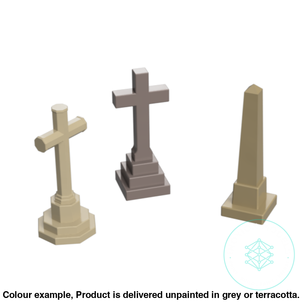 GO307D – Grave Monuments TT120/3mm Scale