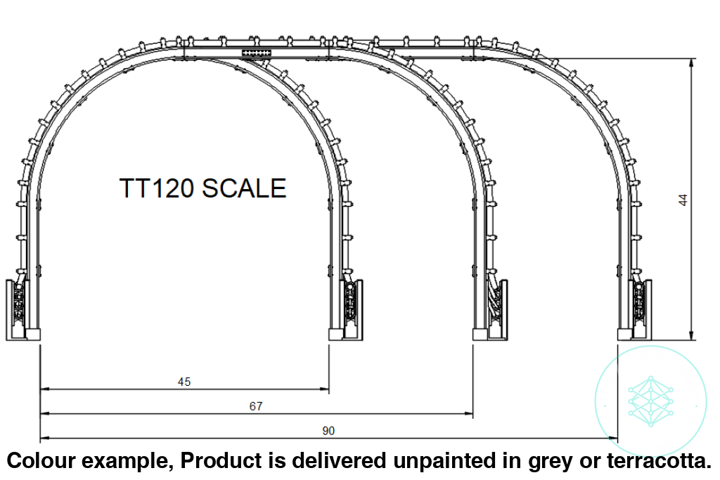 GO610C – London Underground Cable Gantries TT120/3mm Scale