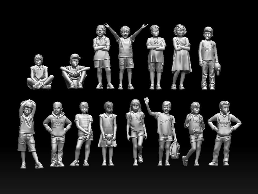 MM1164 Children for OO, O or 1:32 layouts and dioramas