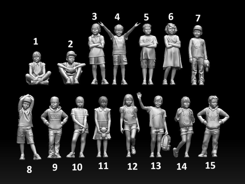 MM1164 Children for OO, O or 1:32 layouts and dioramas