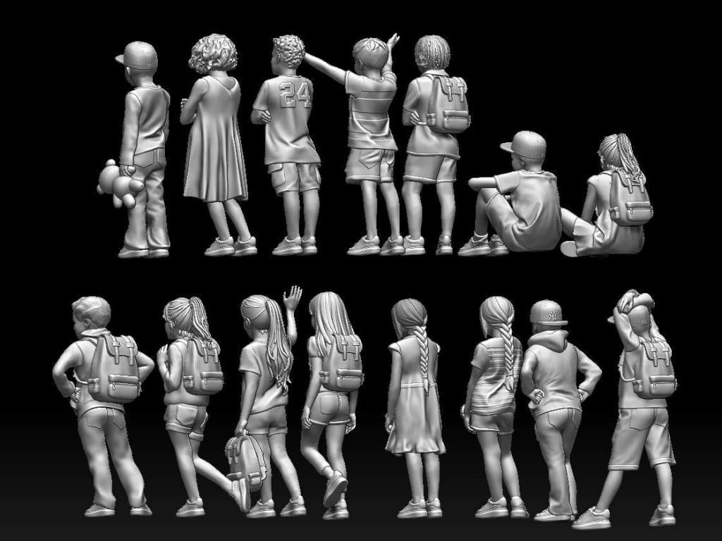 MM1164 Children for OO, O or 1:32 layouts and dioramas