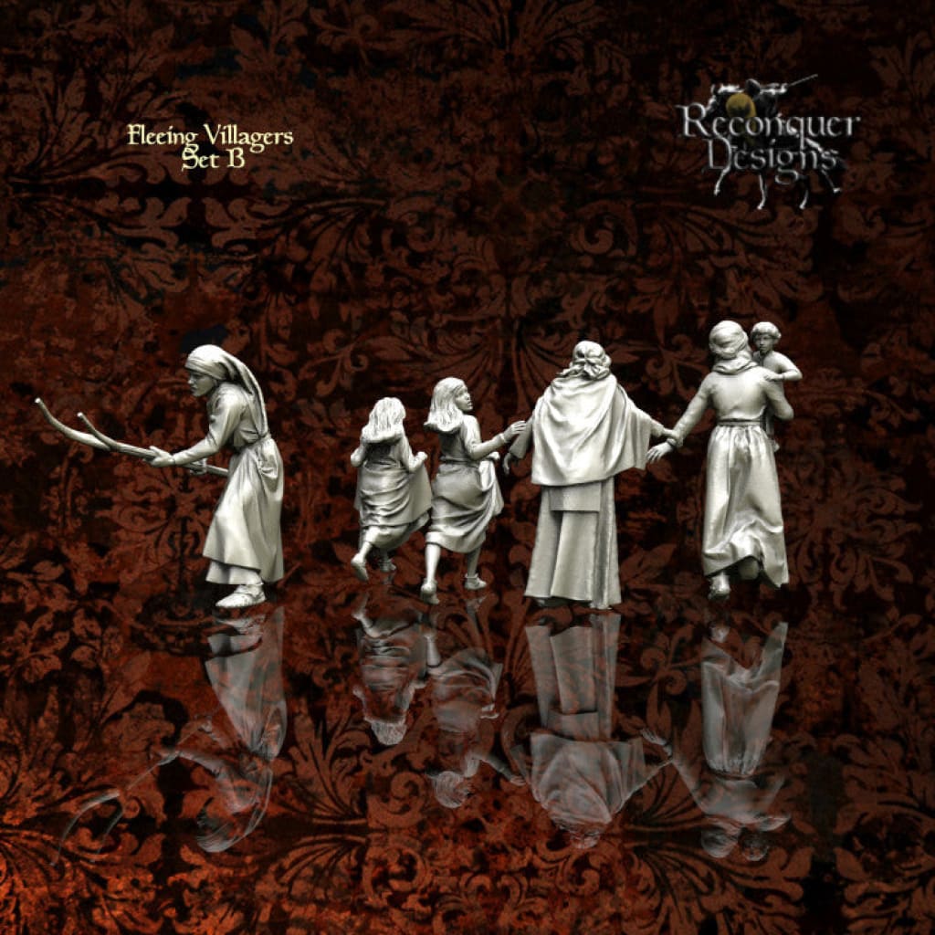 REM0053 Fleeing Medieval Villagers
