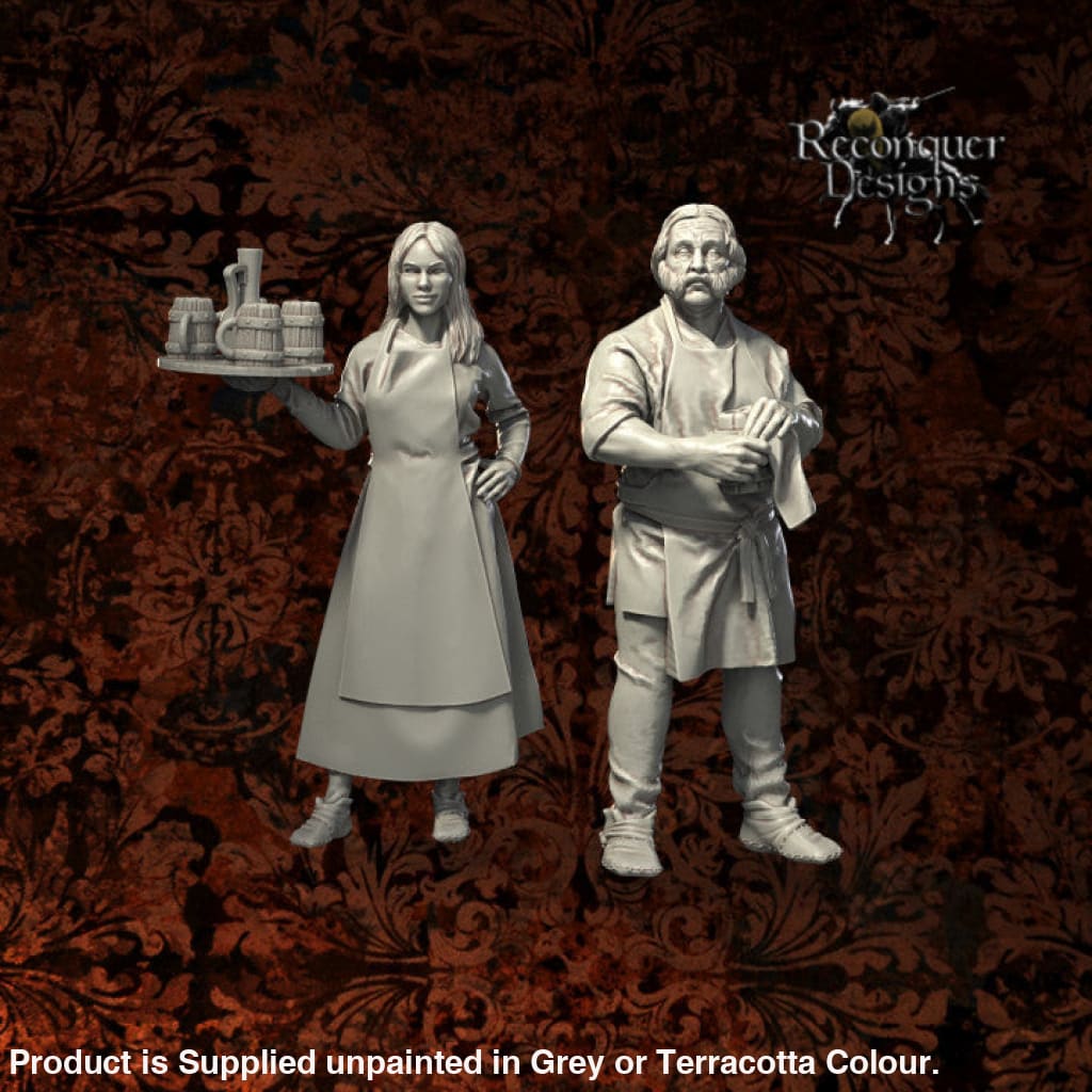 REM0061 Medieval Bar Keeper and Wife