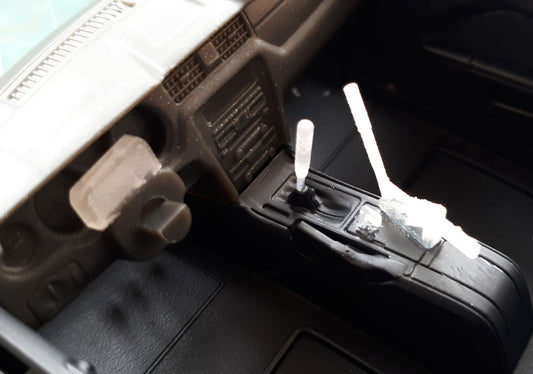 JDM interior parts, 1:24th/25th version, in a Revell 2014 Mustang