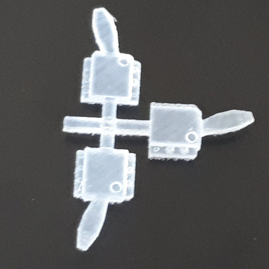 1:24th Land Rover interior door latches for Italeri models