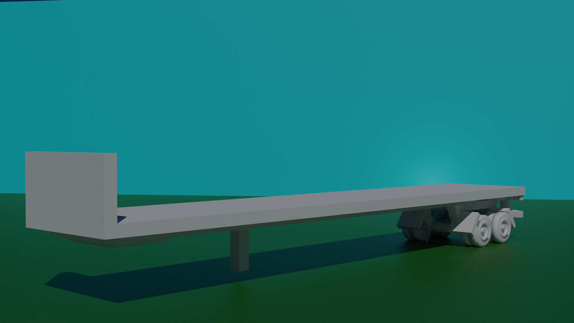 6mm (1:285) 48 foot flat bed trailer