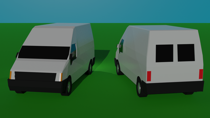 1:350 Civilian Vehicles 2 - Modern Van Set 1