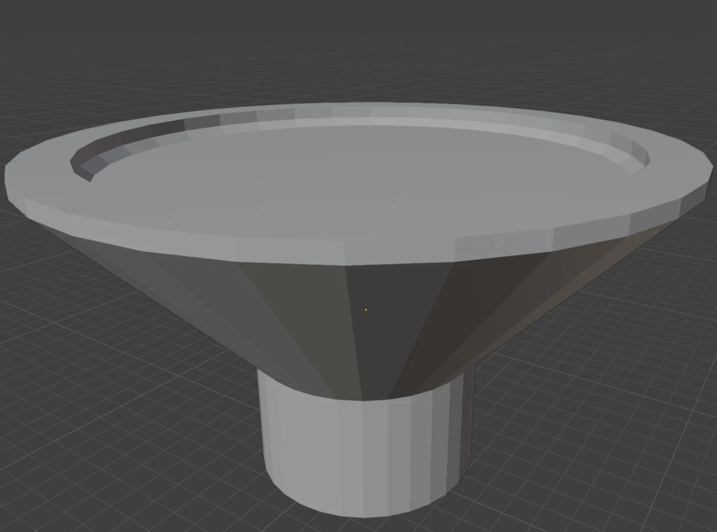 Conical Concrete Planter for Model Railway or Diorama
