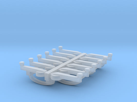 Interior car door handle and window winders