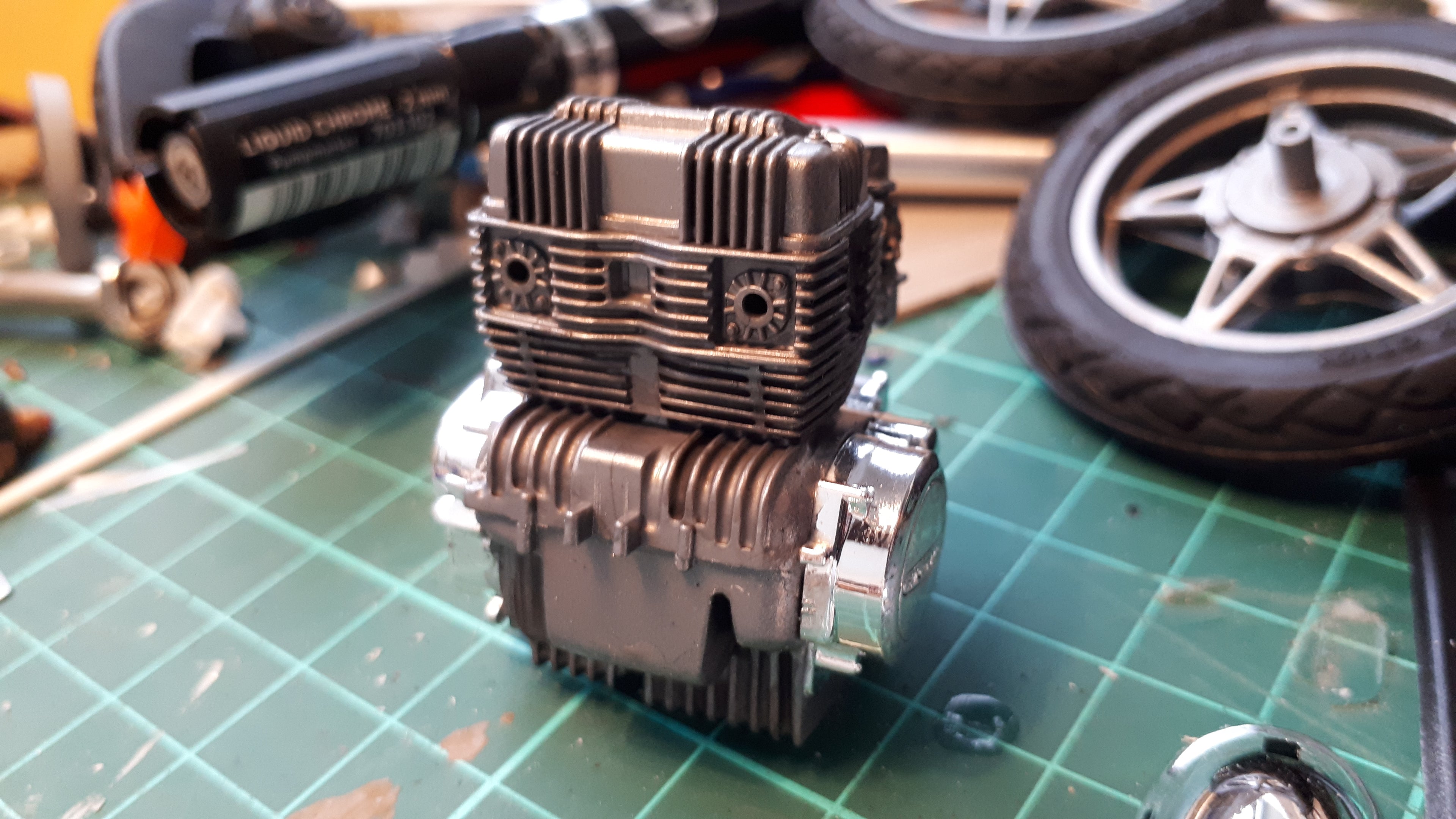 Build report- 1:12th Aoshima Honda CB400T Hawk II