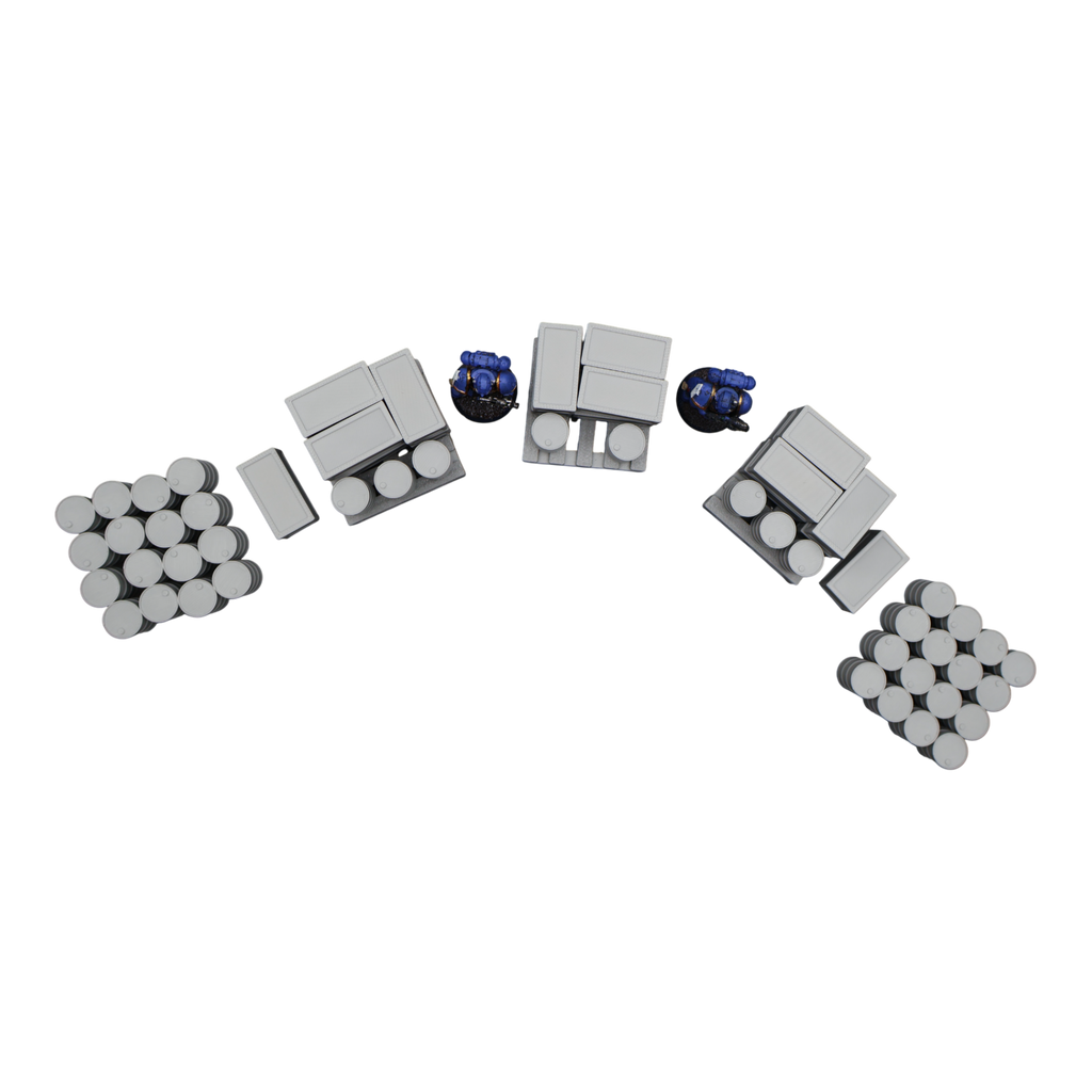 Pallet, Crates and Barrels - 28mm Wargaming Scatter Terrain Scenery Tabletop