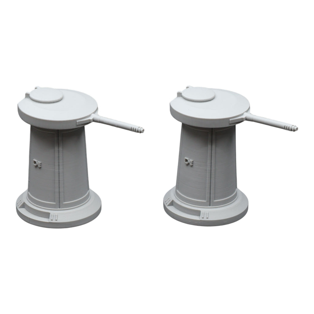 Turret x2- 28mm Wargaming Scatter Terrain Scenery Tabletop Miniature