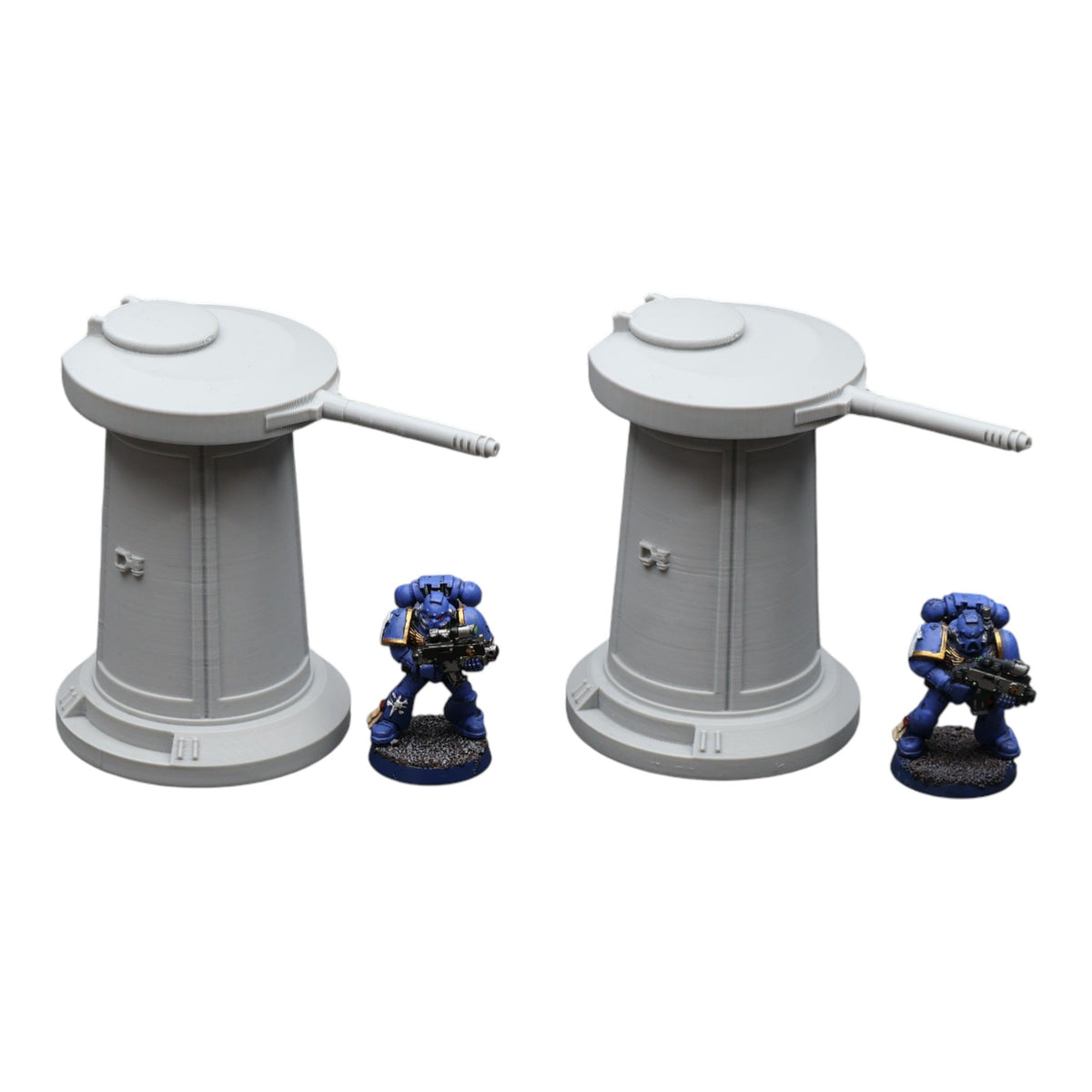 Turret x2- 28mm Wargaming Scatter Terrain Scenery Tabletop Miniature
