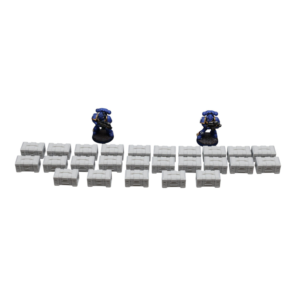 Ammo Box x25 - 28mm Wargaming Scatter Terrain Scenery Tabletop Miniature Grimdark