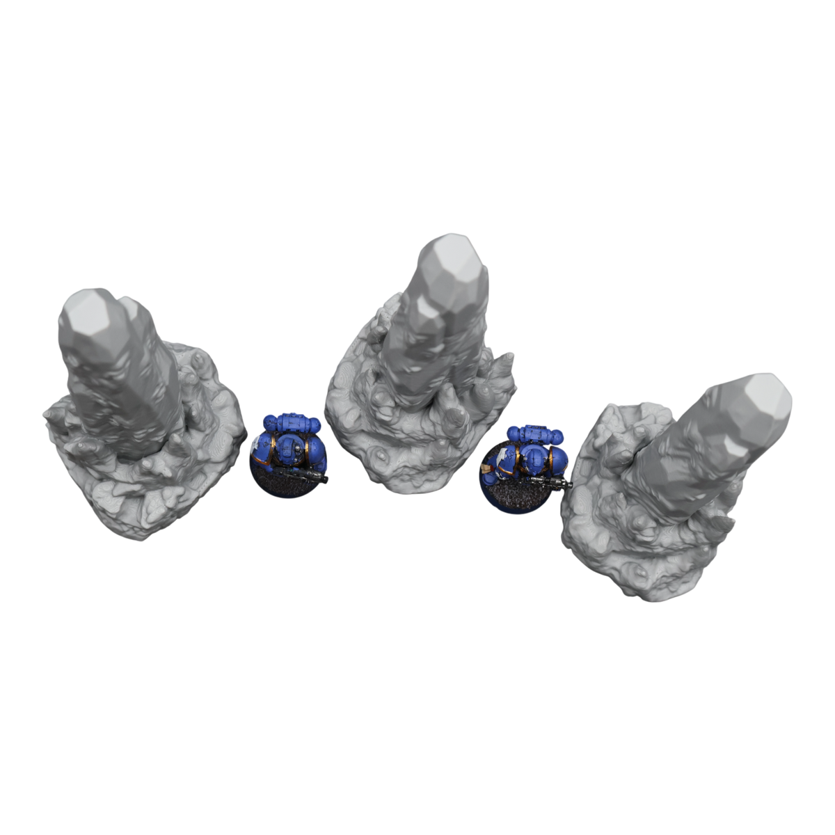 Haunted Rock x3 - 28mm Wargaming Scatter Terrain Scenery Tabletop Miniature
