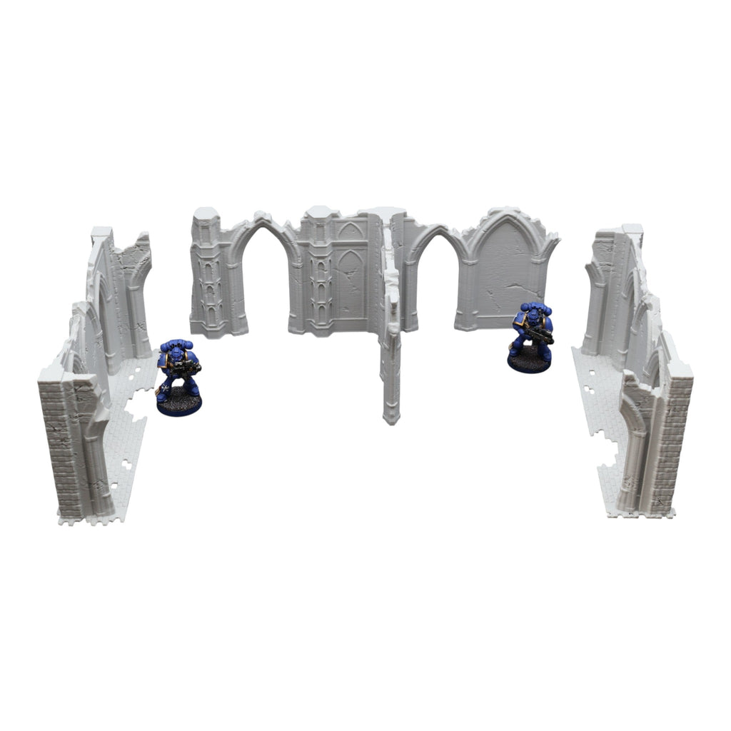 Gothic Ruins - 28mm Wargaming Scatter Terrain Scenery Tabletop Miniature Grimdark
