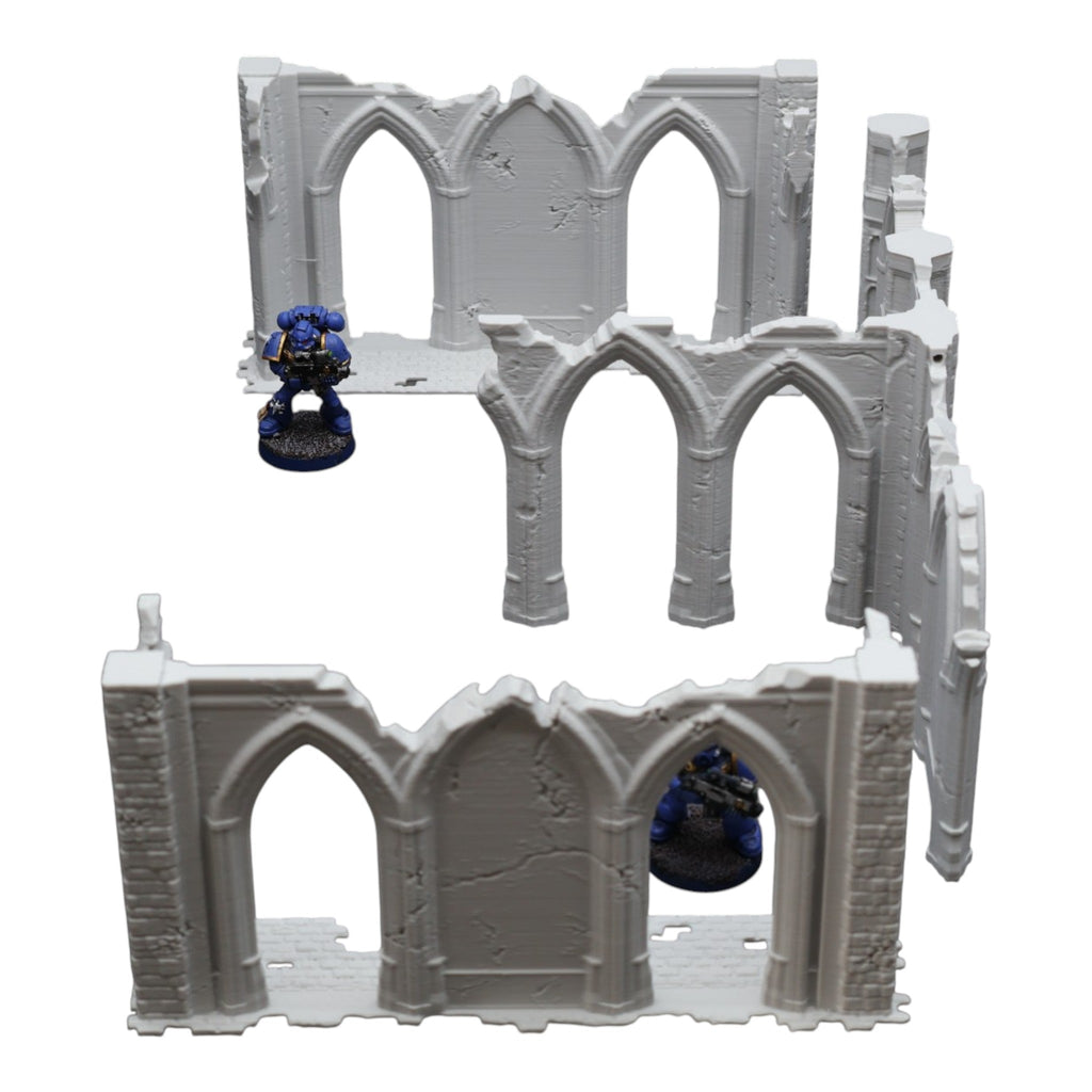 Gothic Ruins - 28mm Wargaming Scatter Terrain Scenery Tabletop Miniature Grimdark