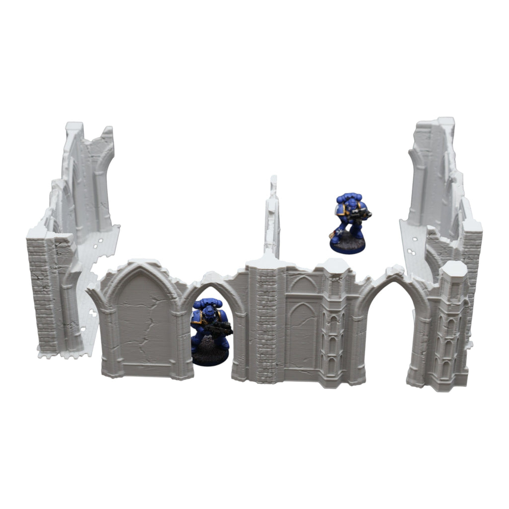 Gothic Ruins - 28mm Wargaming Scatter Terrain Scenery Tabletop Miniature Grimdark