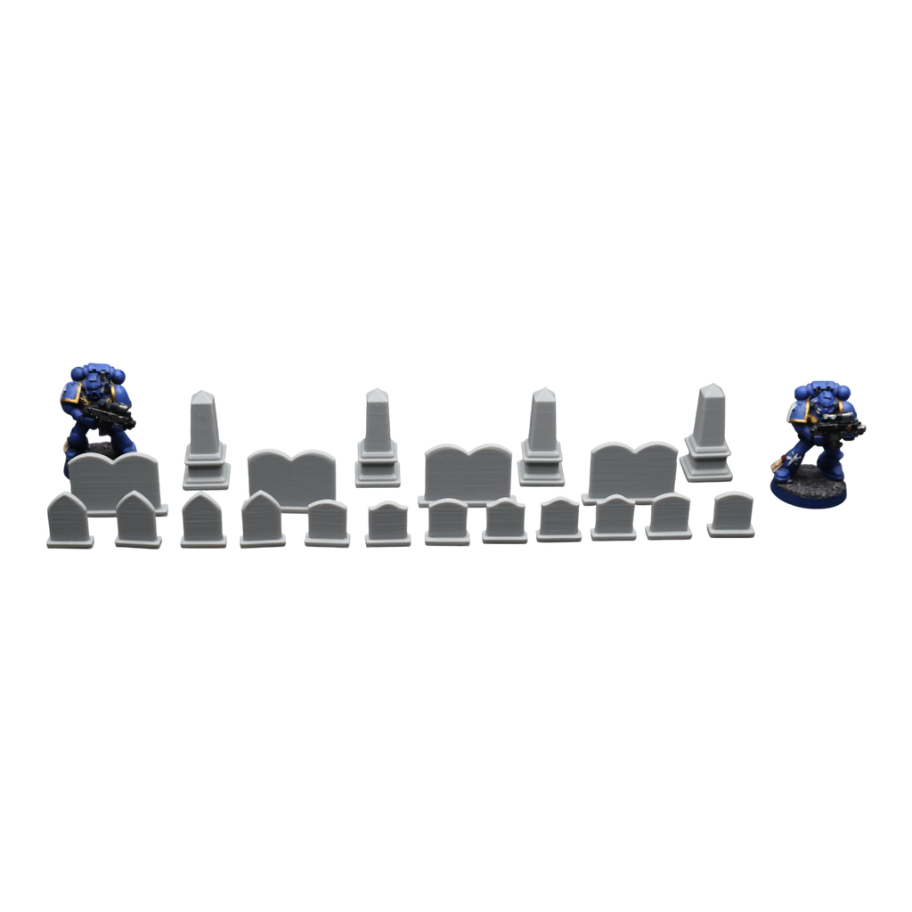Headstone Collection - 28mm Wargaming Scatter Terrain Scenery Tabletop Miniature