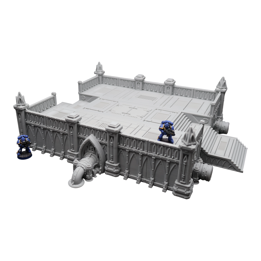 Steel Refinery Assembly #2 - 28mm Wargaming Scatter Terrain Scenery Tabletop