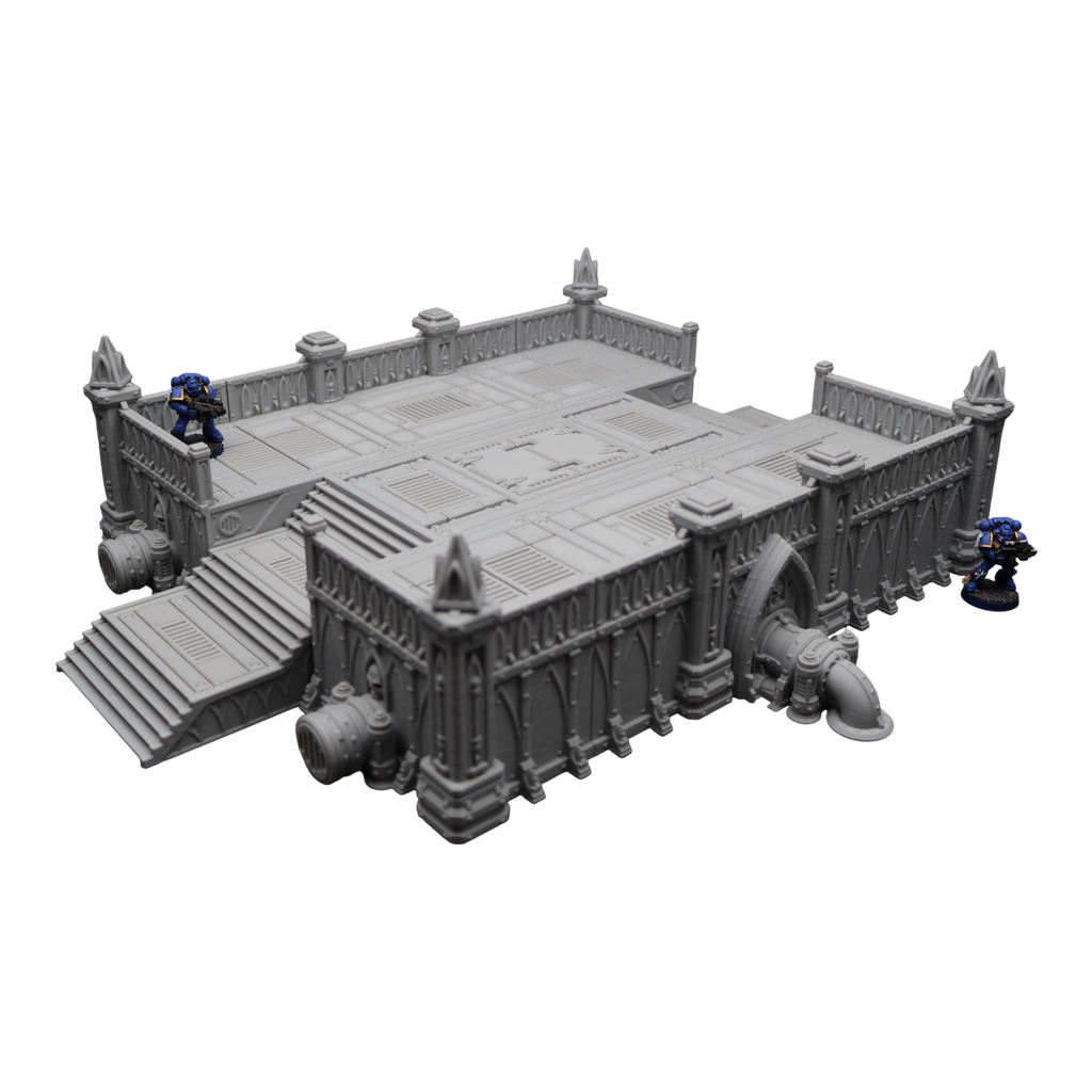 Steel Refinery Assembly #2 - 28mm Wargaming Scatter Terrain Scenery Tabletop