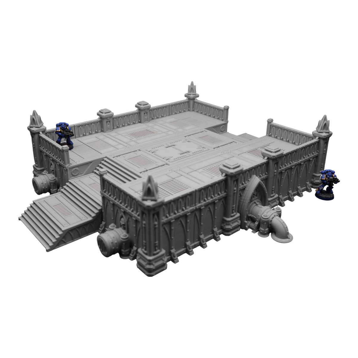 Steel Refinery Assembly #2 - 28mm Wargaming Scatter Terrain Scenery Tabletop