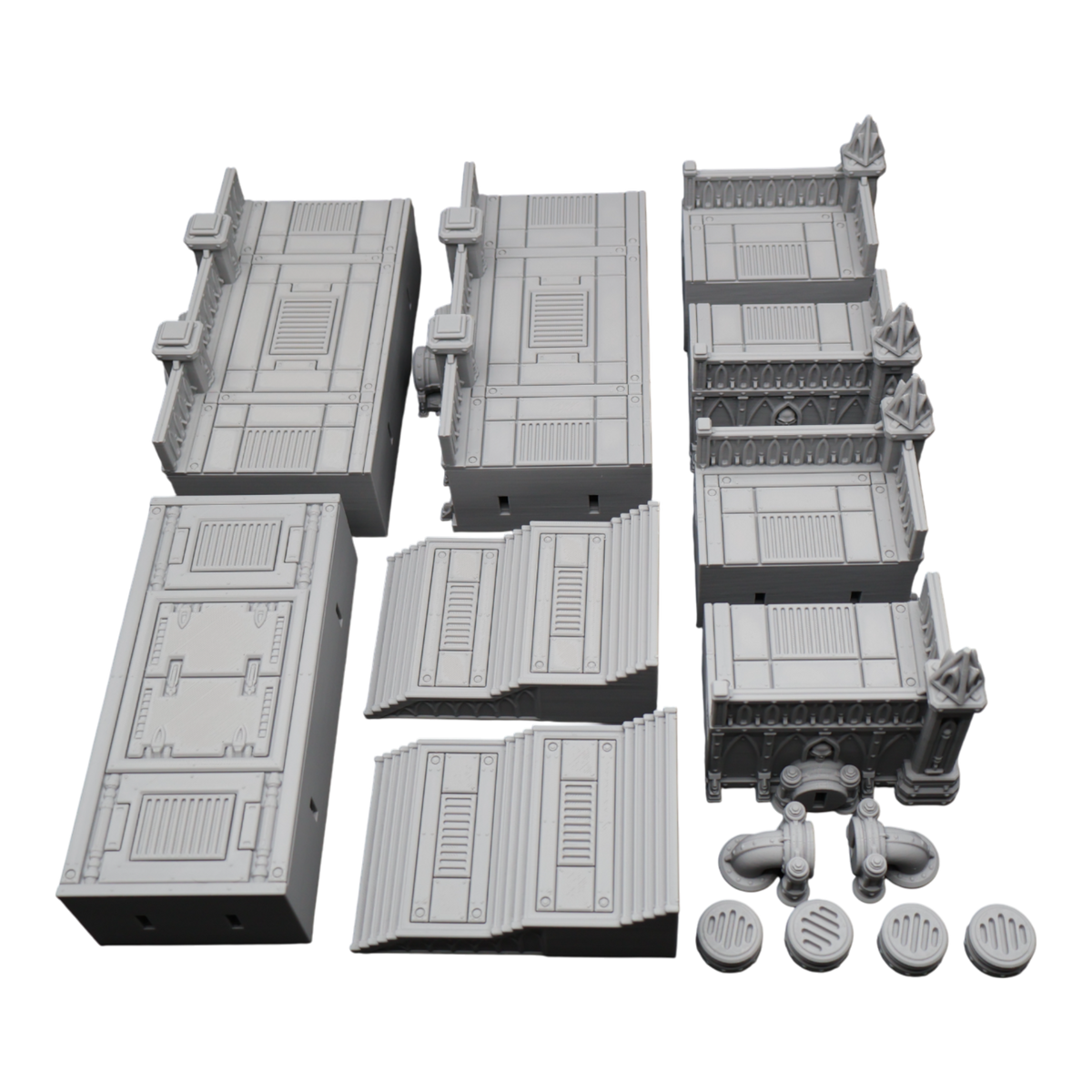 Steel Refinery Assembly #2 - 28mm Wargaming Scatter Terrain Scenery Tabletop
