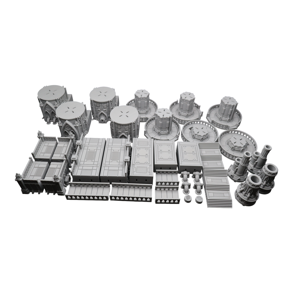 Steel Refinery Assembly #3 - 28mm Wargaming Scatter Terrain Scenery Tabletop