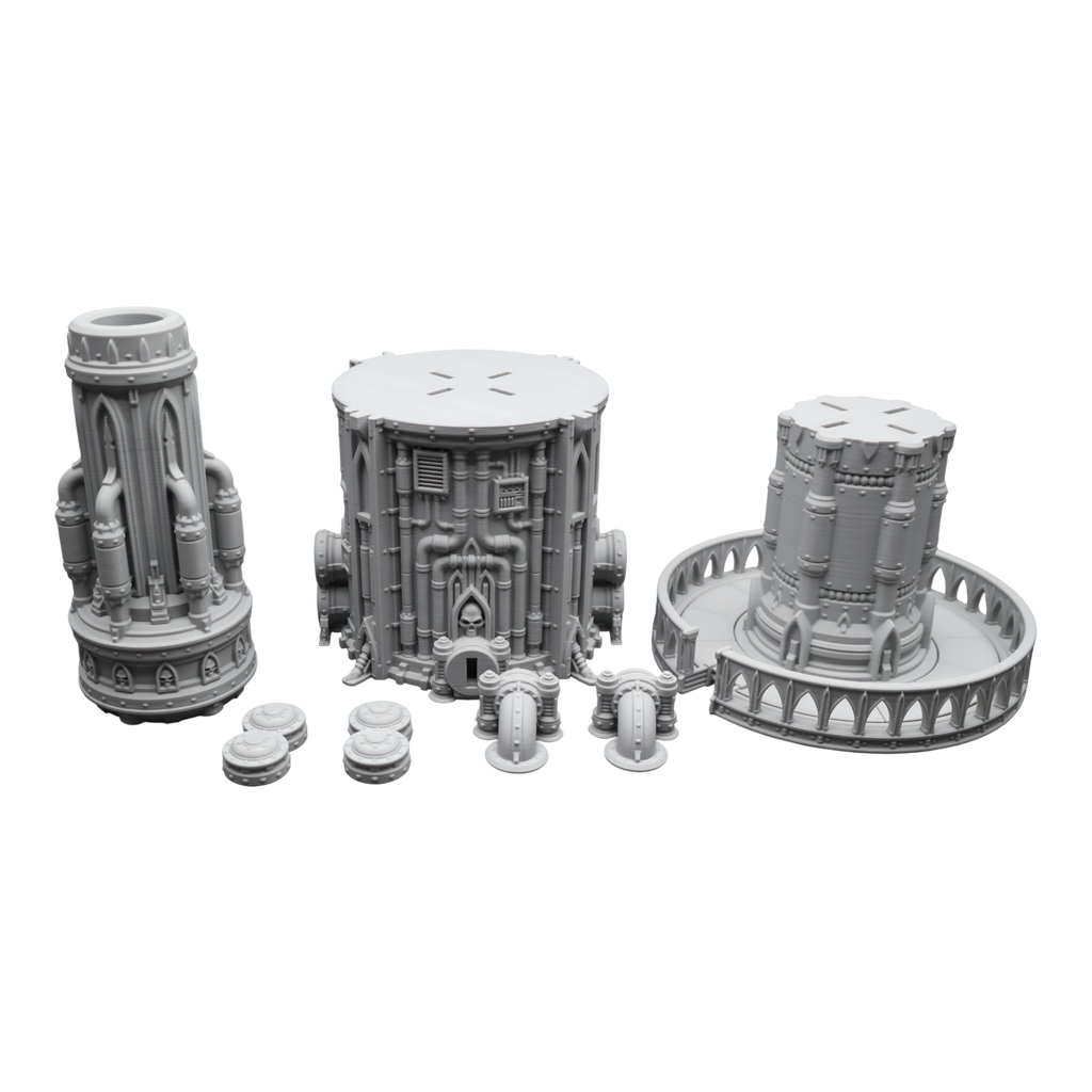 Steel Refinery Assembly #7 - 28mm Wargaming Scatter Terrain Scenery Tabletop