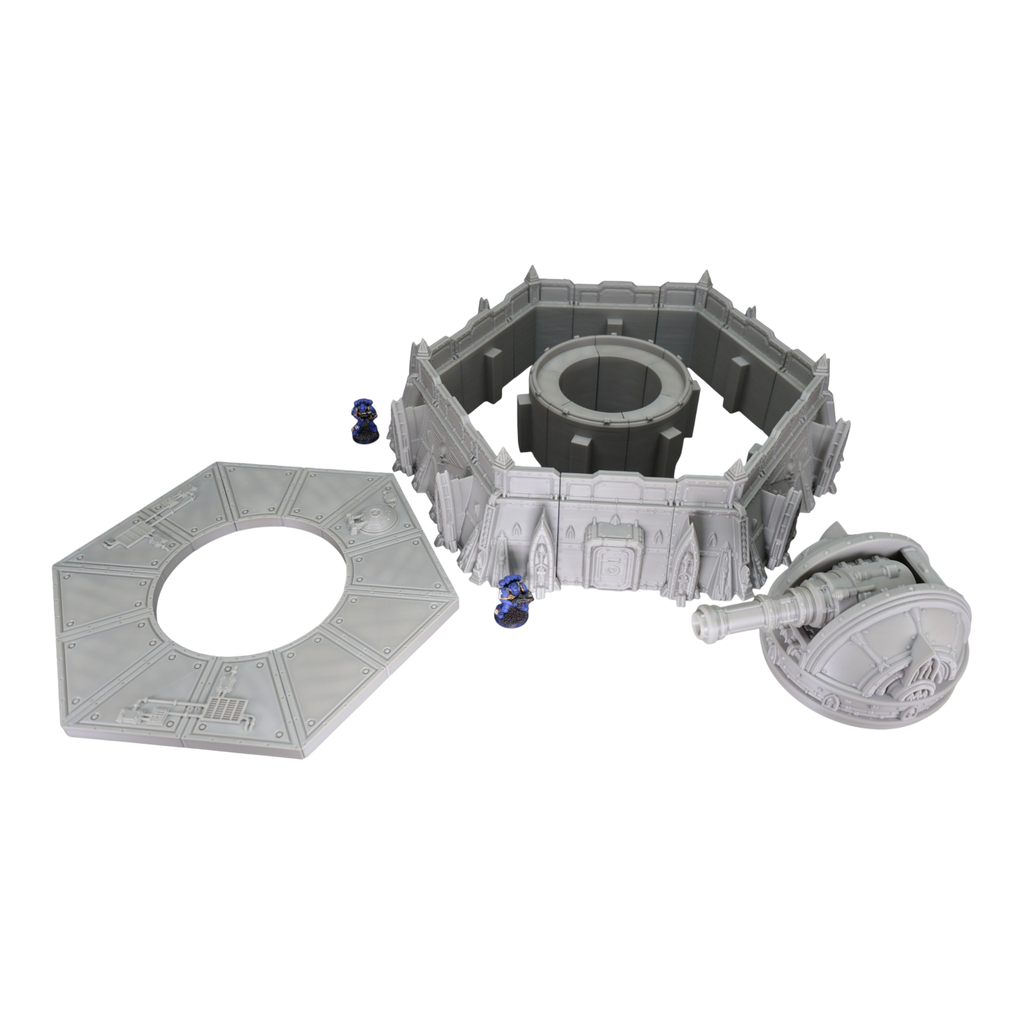 Defense Turret Platform - 28mm Wargaming Scatter Terrain Scenery Tabletop