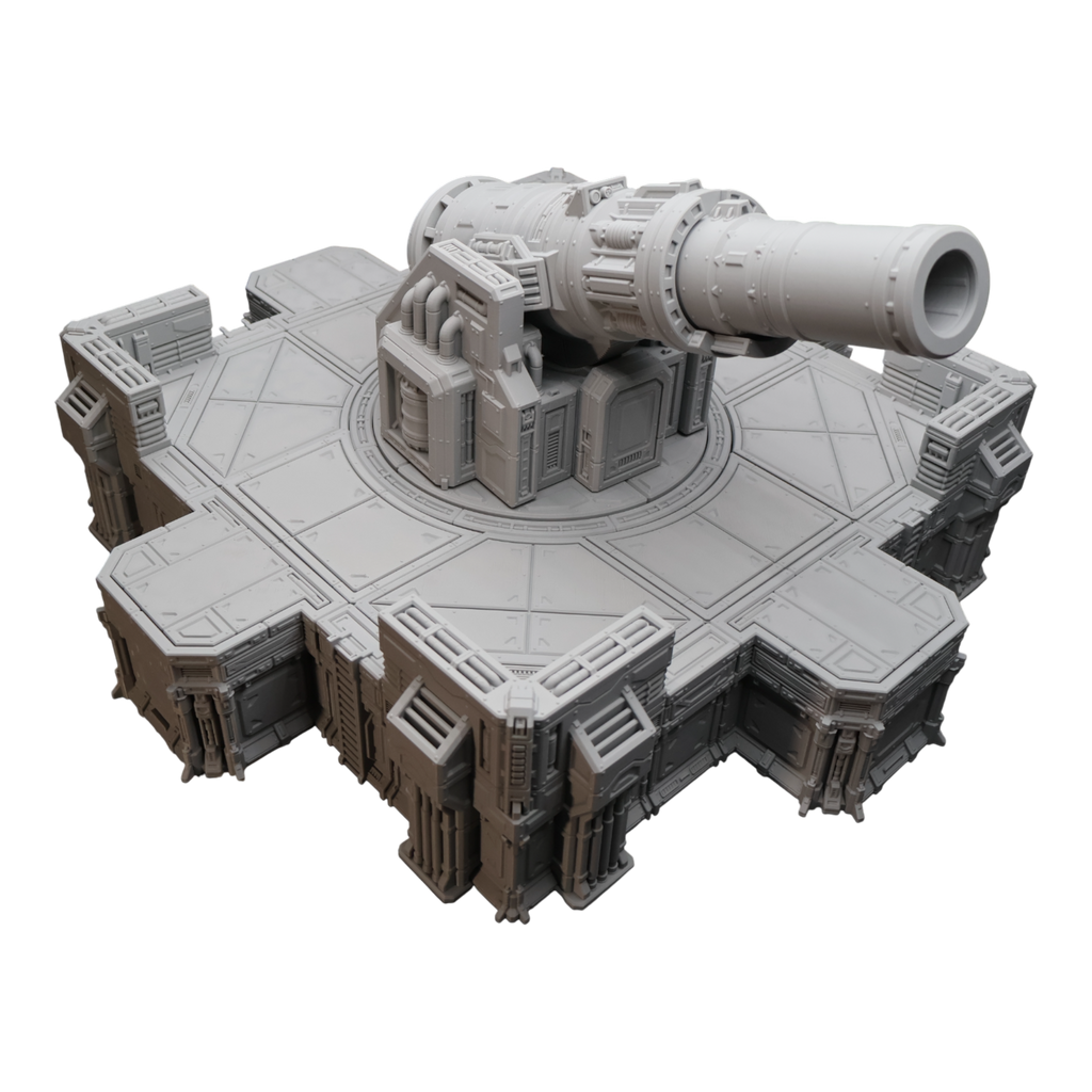 Big Gun Platform #1 - 28mm Wargaming Scatter Terrain Scenery Tabletop Miniature