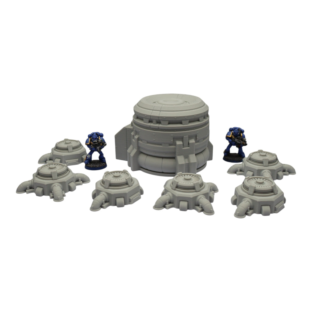 Turbine Fans - 28mm Wargaming Scatter Terrain Scenery Tabletop Grimdark