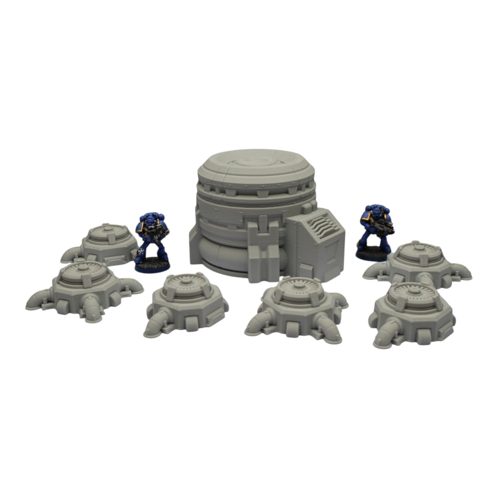Turbine Fans - 28mm Wargaming Scatter Terrain Scenery Tabletop Grimdark