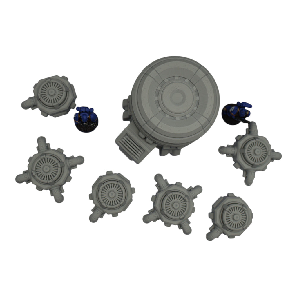 Turbine Fans - 28mm Wargaming Scatter Terrain Scenery Tabletop Grimdark