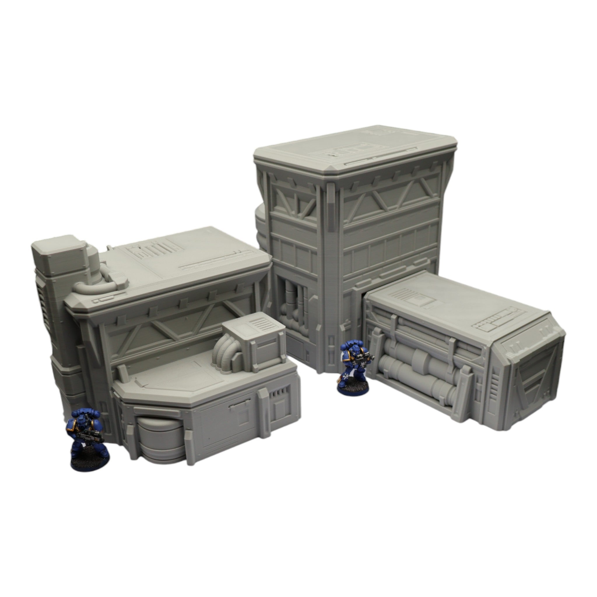 Fuel Station Set - 28mm Wargaming Scatter Terrain Scenery Tabletop Grimdark
