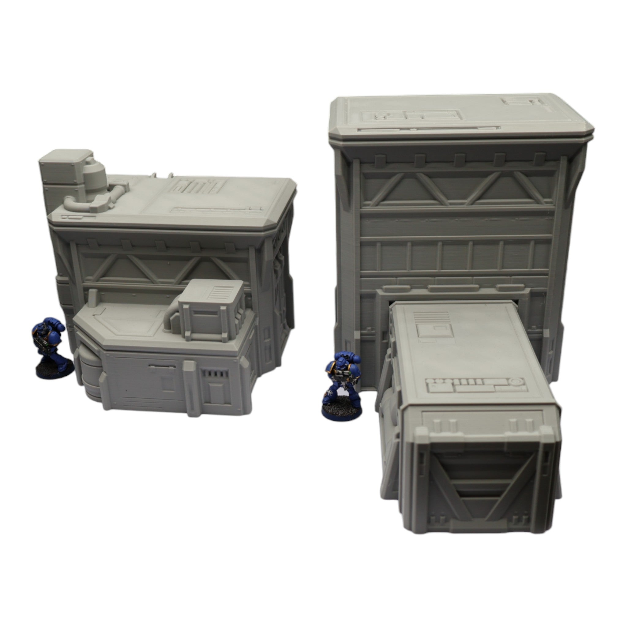 Fuel Station Set - 28mm Wargaming Scatter Terrain Scenery Tabletop Grimdark