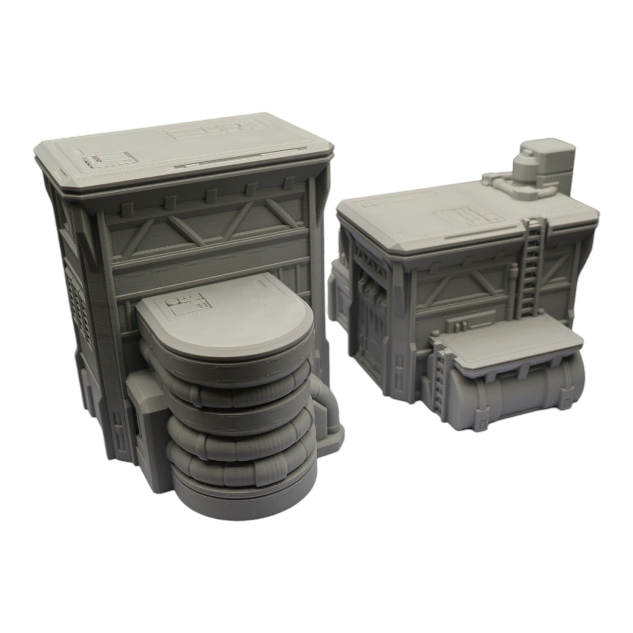 Fuel Station Set - 28mm Wargaming Scatter Terrain Scenery Tabletop Grimdark