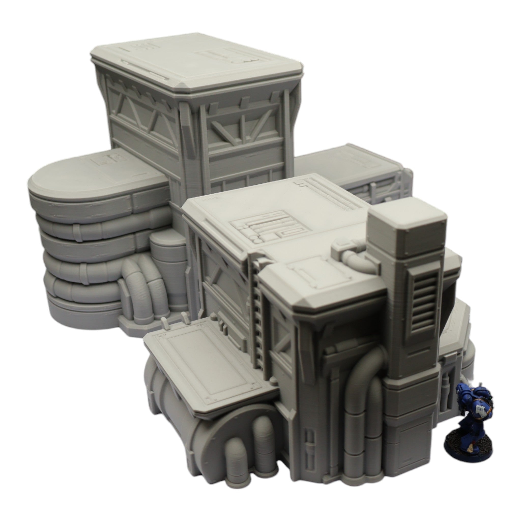Fuel Station Set - 28mm Wargaming Scatter Terrain Scenery Tabletop Grimdark