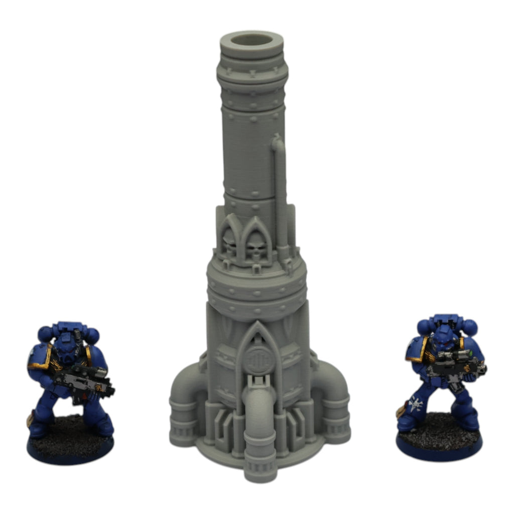 Single Smokestack - 28mm Wargaming Scatter Terrain Scenery Tabletop Grimdark