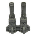 Dual Smokestack - 28mm Wargaming Scatter Terrain Scenery Tabletop Grimdark