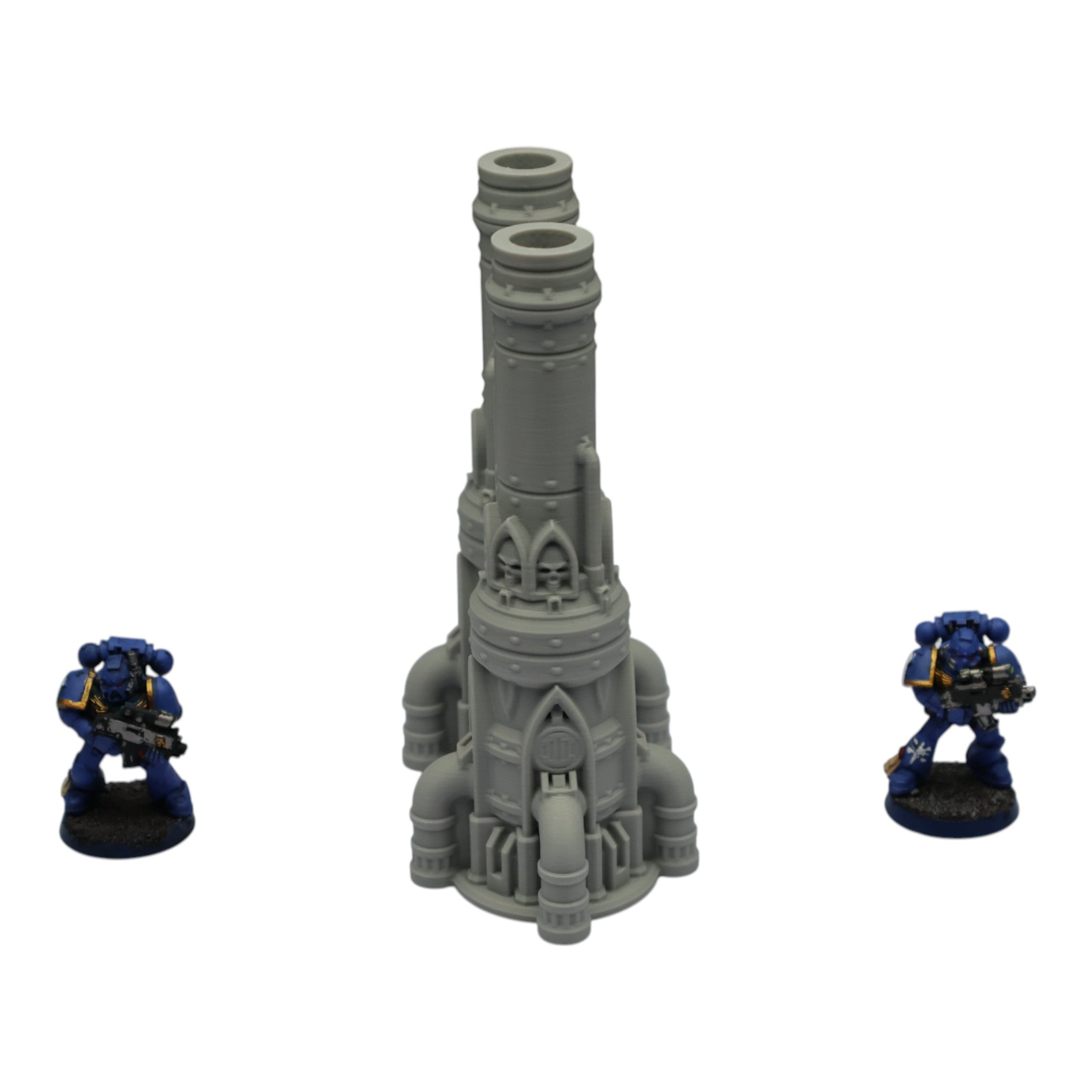 Dual Smokestack - 28mm Wargaming Scatter Terrain Scenery Tabletop Grimdark