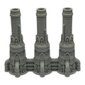 Triple Smokestack - 28mm Wargaming Scatter Terrain Scenery Tabletop Grimdark